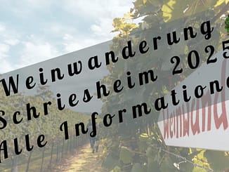 Weinwanderung Schriesheim 2025 am 5. Oktober: 12 Stationen, Wein & Spezialitäten, Start am Rathaus, Parken kostenlos am Festplatz.
