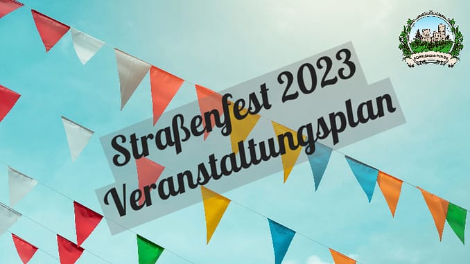 Straßenfest Schriesheim 2023 - Veranstaltungsplan